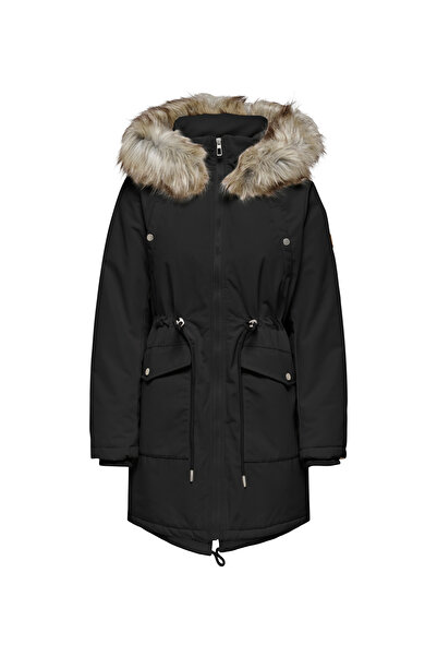 ONLY Siyah Kadın Kaban ONLSYLVI PARKA JACKET LIFE CC OTW