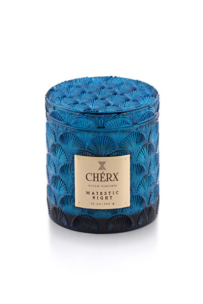 Cherx Koyu Mavi Mum Majestic Night Cam Kavanoz Mum