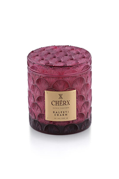 Cherx Bordo Mum Halfeti Charm Cam Kavanoz Mum