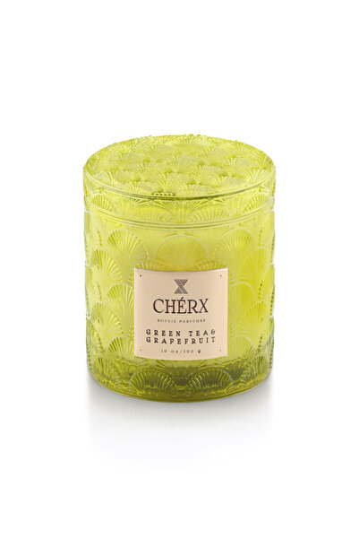 Cherx Yağ Yeşili Mum Green Tea & GrapefruitCamKavanozMum