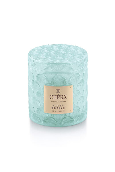 Cherx Açık Mavi Mum Azur Breeze Cam Kavanoz Mum