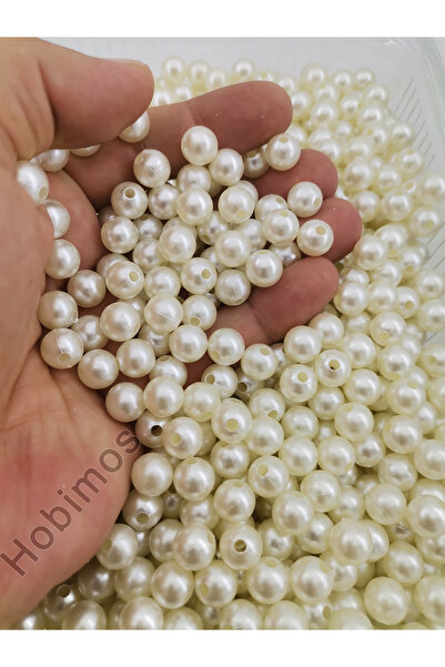 Hobimos 250gr 10mm Culoare crem A mărgele de perle de calitate - mărgele pent...