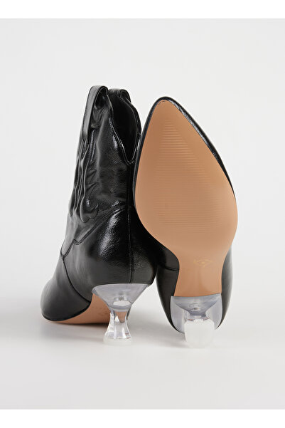 Katy Perry Siyah Kadın Deri Topuklu Bot KP2733