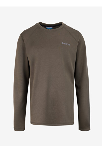 Discovery Expedition D4WM-TST3275 Haki Erkek Bisiklet Yaka Relaxed T-Shirt