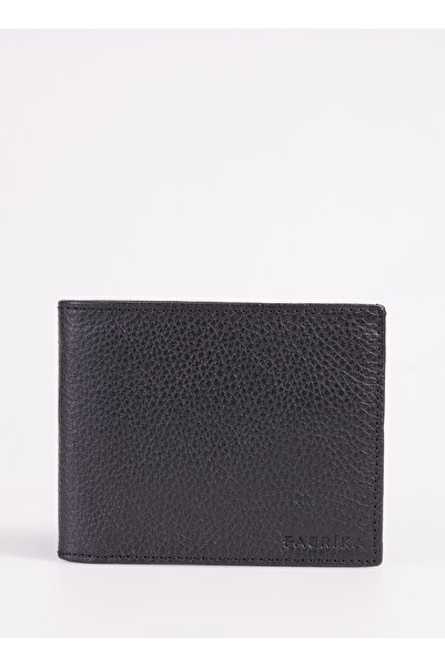 Fabrika Siyah Erkek 11x8x2 cm Deri Cüzdan Frk 343 Flt