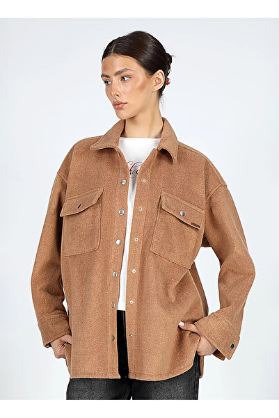 Lee Cooper Дамско яке Regular Fit в кафяво 251 LCF 231002 PAINT TABA