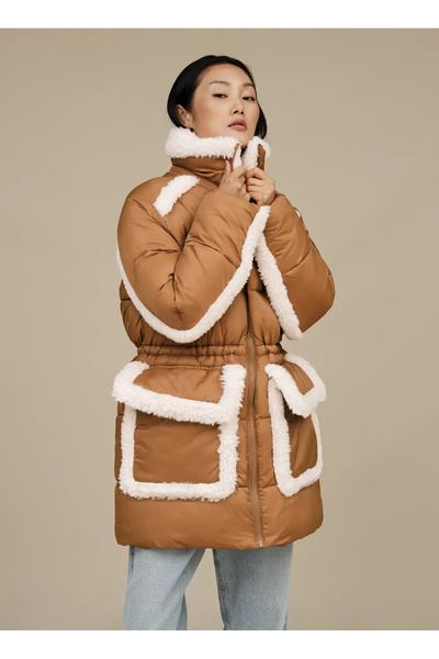 UGG Dik Yaka Taba Kadın Mont 1158695