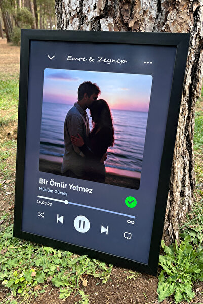 Kamenca Spotify Temalı Kişiye Özel Tablo – Sevgiliye Hediye Sevgililer Günü