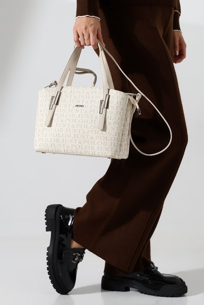 Just Polo Multi-Compartment Medium-Sized Classic Sports Model Women's Shoulder Bag