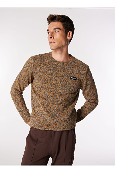 Discovery Expedition Deve Tüyü Erkek Bisiklet Yaka Relaxed Fit Kazak D4WM-KZK...