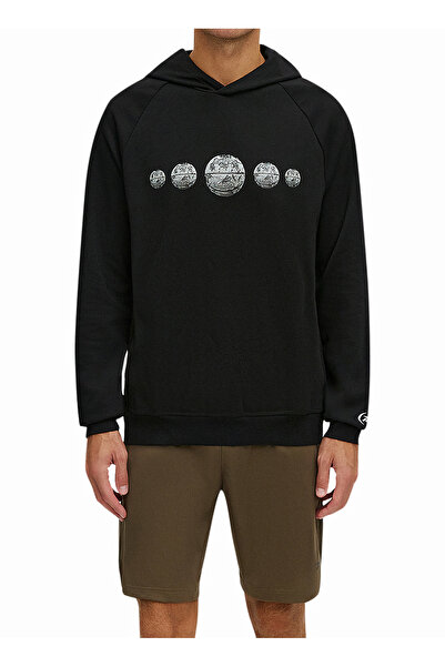 Reebok Siyah Erkek Kapüşon Yaka Normal Kalıp Sweatshirt 100205188 REEBOK HOOPWEAR HOODIE