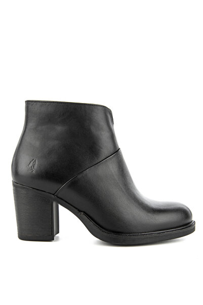 Hush Puppies Μαύρα Γυναικεία Δερμάτινα Μποτάκια 725034-001