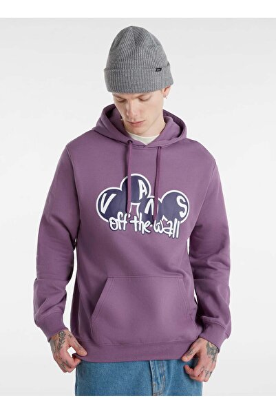 Vans Mor Erkek Kapüşon Yaka Normal Kalıp Sweatshirt VN000HPACIF1-Scuttle PO