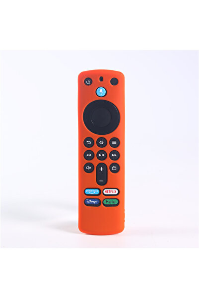 Choice غطاء حماية من السيليكون البرتقالي لجهاز التحكم عن بعد Fire Stick 4K MA...