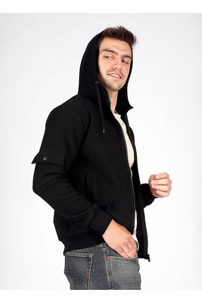 Lee Cooper Black Men's Coat 251 Lcm 232003 Willy Black