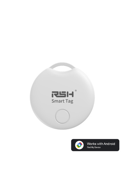 Choice white RSH GPS Tracker for Samsung Android Tracker Work with Google Find My Bluetooth Locator Finder
