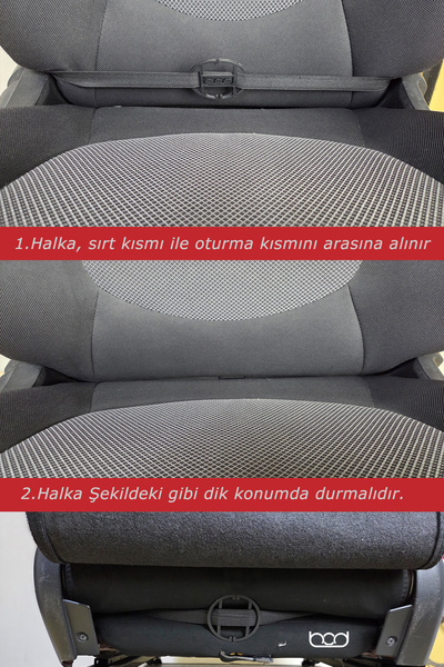 Bod Oto Koltuk Arkası Düzenleyici Organizer Armada Serisi Dokuma Siyah
