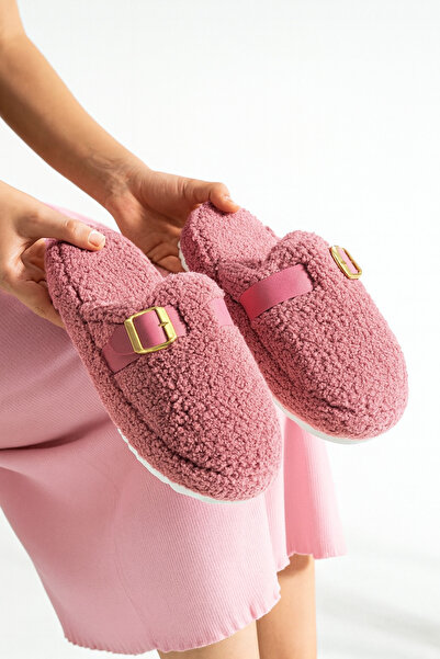 STOCON Buckle Towel Winter Women's House Slippers Dowry Bundle Slippers Winter Slippers Stc1164