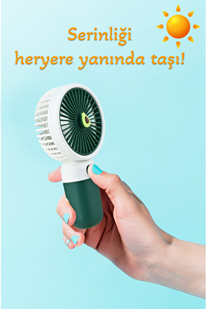 Dr Hana Mini Fan Masaüstü Taşınabilir Telefon Stantlı Vantilatör 2si 1 Arada Güçlü üfleme