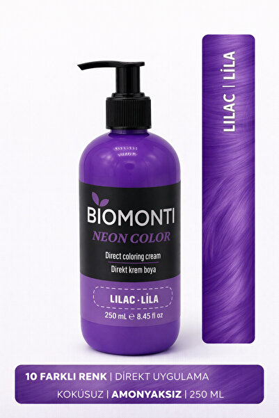 BİOMONTİ Neon Direkt Krem Saç Boyası - Lila