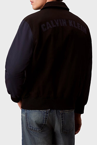 Calvin Klein Pamuklu Regular Fit Logolu Bomber Ceket LV04RD400GUB1 Erkek CEKET LV04RD400G UB1