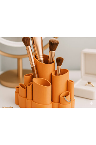 CASEY STORE Çok Fonksiyonlu & Şık Makyaj Düzenleyici Fırçalık Organizer 💄💅 - Tarzını Yansıt!