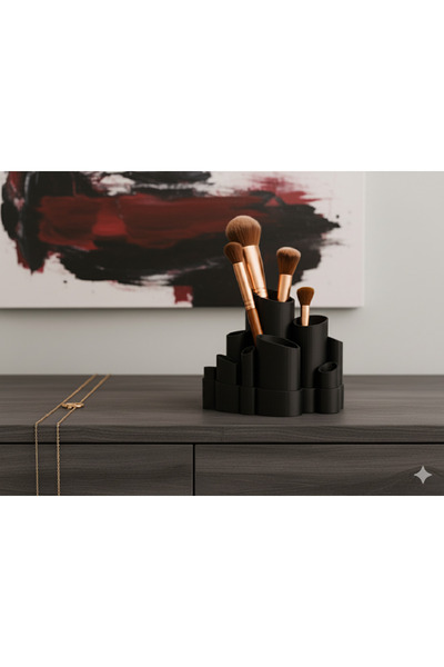CASEY STORE Çok Fonksiyonlu & Şık Makyaj Düzenleyici Fırçalık Organizer 💄💅 - Tarzını Yansıt!