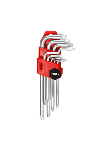 Rodex Set 9 Chei Imbus, Torx T10-T50, Lung, Otel Cr-V, Kas102, 10/40, RHT0501111009