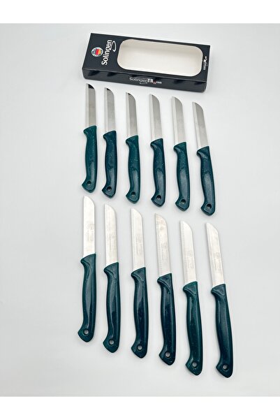 Solingen Orijinal Ritter Simli 12 Adet Meyve Bıçağı Yeşil