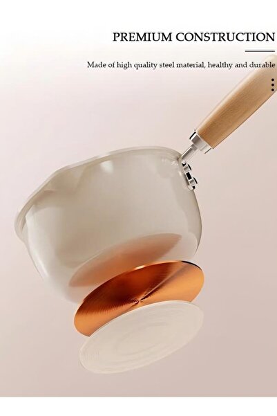 fun zone Saucepan with Lid, Small Cooking Pot with Pour Spout, Non Stick Sauce Pan, Nonstick Milk Pan