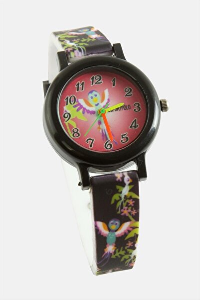 feryal Bird Patterned Children's Wristwatch