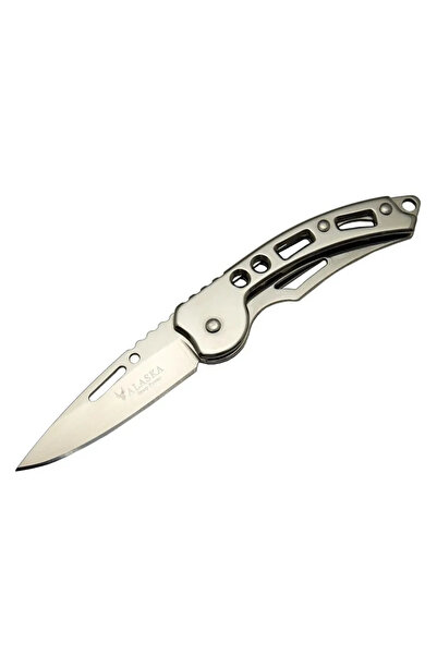 Toptan Bulurum Alaska SDR 10 Gri Kamp Çakı 15cm Manuel, Kemerlikli