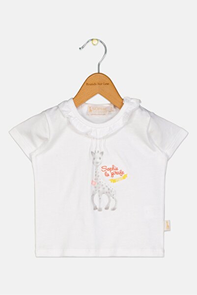 Sophie La Girafe Toddlers Girl Short Sleeve Graphic T Shirt, White