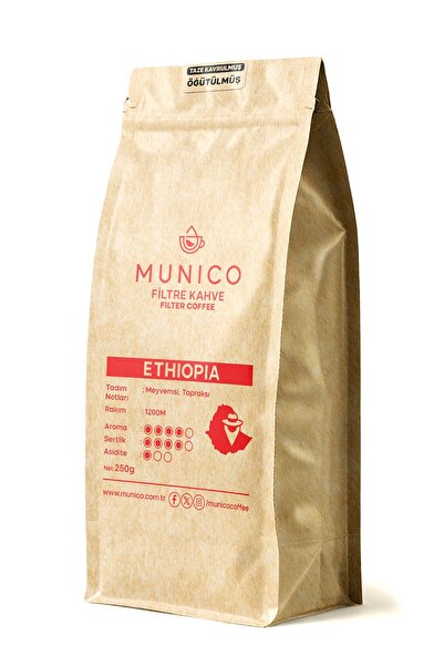 Munico Etiyopya Öğütülmüş Filtre Kahve 250g