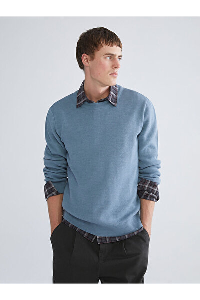 LC Waikiki Rmz Gi̇yi̇m Farkiyla Zero Roba Collar Men's Knitwear Sweater