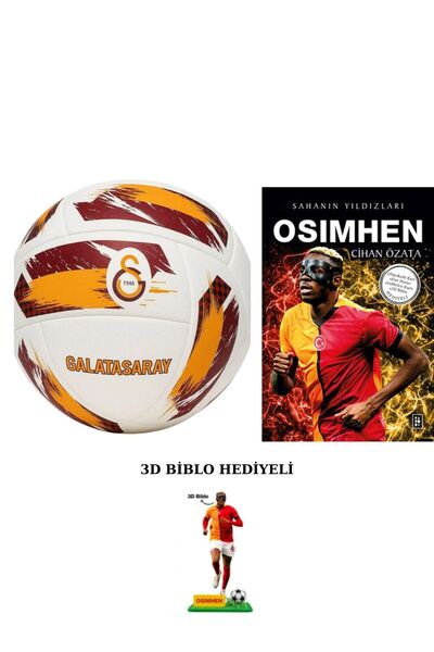 Galatasaray LİSANSLI PREMIUM FUTBOL TOPU + VİCTOR OSİMHEN KİTABI HEDİYELi