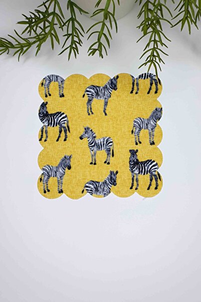 decofav Șervețele de cocktail din țesătură tăiată cu laser cu imprimare digit...