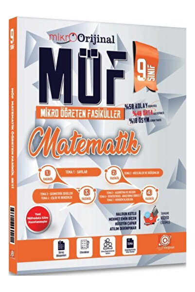 Orijinal Yayınları MİKRO ORİJİNAL 9 MÖF MATEMATİK