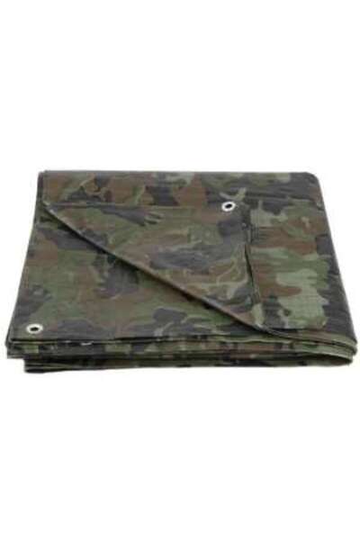 Strend Pro Waterproof Tarp with Eyelets, 1.9x3.9 m, PE, 80 g/m², 8 m²