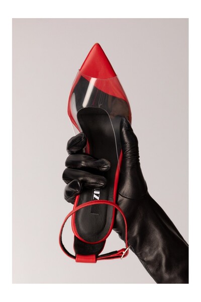 Ruiz Sandale Plexi-Red
