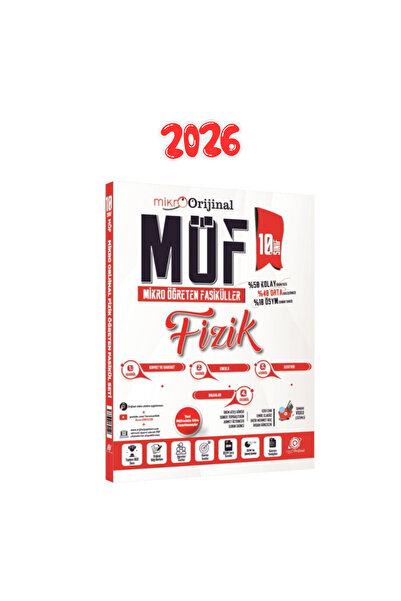 Orijinal Yayınları Orijinal Mikro 10. Sınıf Fizik MÖF Mikro Öğreten Fasiküller