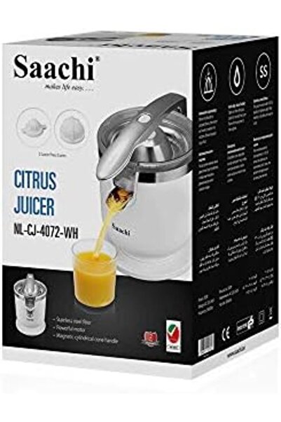 Generic NL-CJ-4072-WH Citrus Juicer Stainless Steel Filter Powerful Motor Eas...