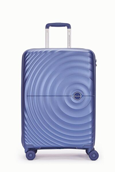 Benetton Trolley Valiz Mavi Orta Boy 14BNT8002-02-M