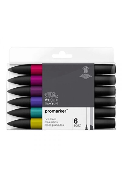 Winsor Newton Supertrend Promarker Pen Set 6 Colors Rich Shades