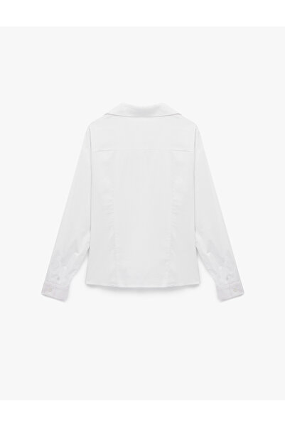 Koton Langärmliges Slim-Fit-Hemd mit klassischem Kragen