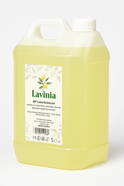 LAVİNİA Limon Kolonya 5 Lt. Hoş Limon Esans Kokulu