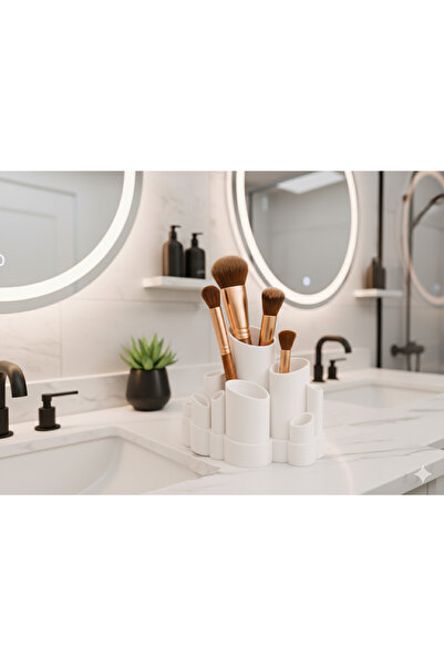 CASEY STORE Çok Fonksiyonlu & Şık Makyaj Düzenleyici Fırçalık Organizer 💄💅 - Tarzını Yansıt!