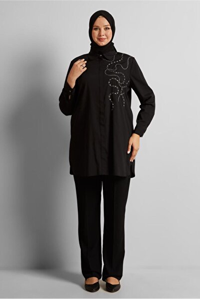 Alvina Embroidered Large Size Tunic 20760