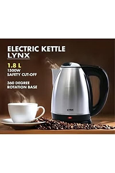 LYNX Electric Kettle 1.8L, Stainless Steel, 1500W