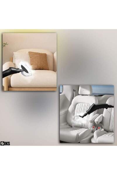SIKS Portable Steam Cleaner, 2500 W, Steam 30-50 ML / Min, Tank 1200 Ml, 6 Accessories Included